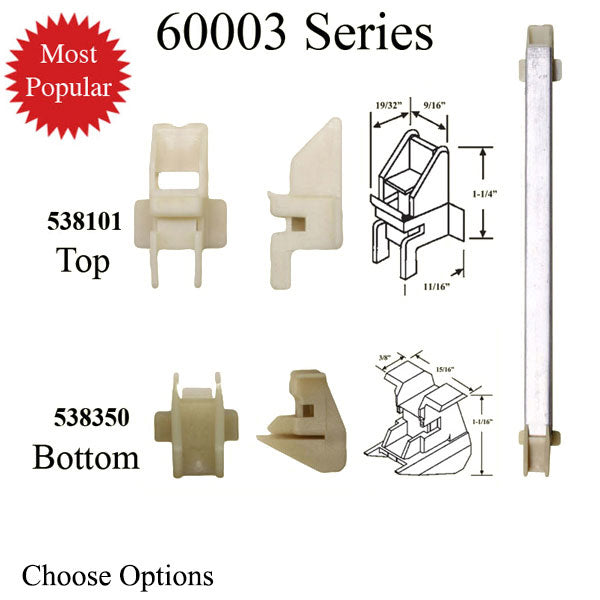1/2 Inch Non-Tilt Window Channel Balance with Shoes - 1/2 Inch Non-Tilt Window Channel Balance with Shoes