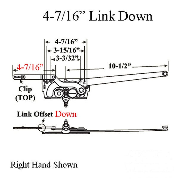Casement Operator Truth EntryGard, Right Hand, Offset down Link # 20810 - Casement Operator Truth EntryGard, Right Hand, Offset down Link # 20810
