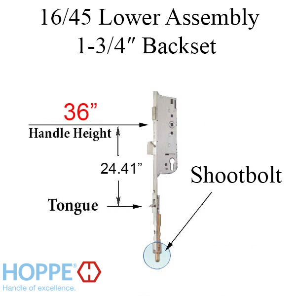 16mm Manual 45/92 Gear, Shootbolt-Tongue at 24.41