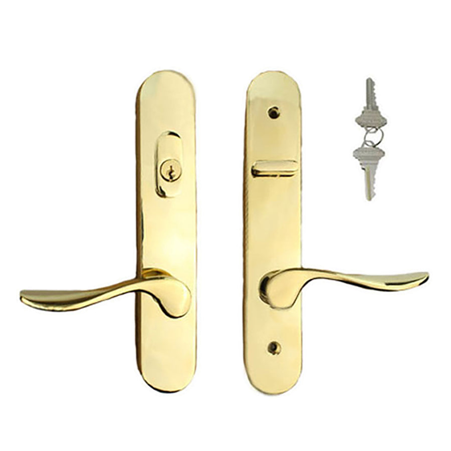 Marvin Active Keyed Trimset with interior thumbturn - PVD Brass - Marvin Active Keyed Trimset with interior thumbturn - PVD Brass