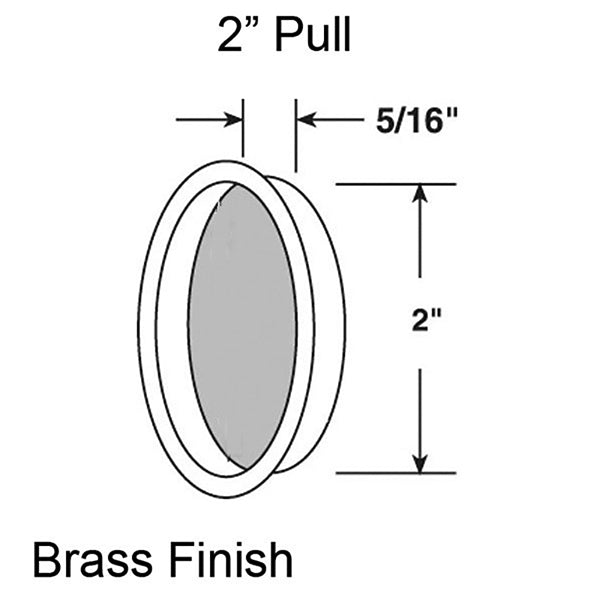 Pull Handle for Sliding Closet Door 2 Inch Diameter - Pull Handle for Sliding Closet Door 2 Inch Diameter