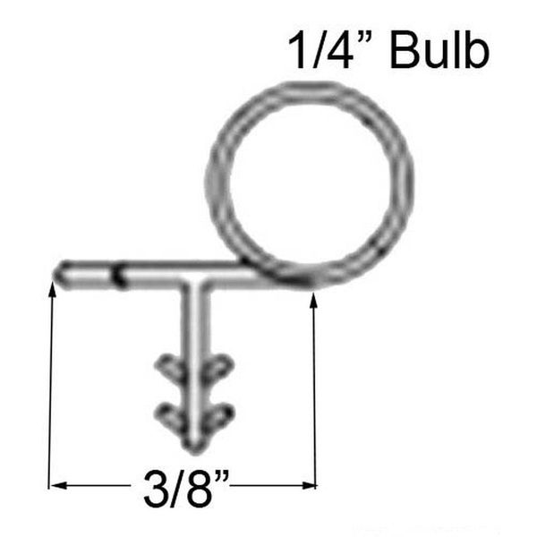 Marvin Meeting Stile for Sliding Patio Door Bulb Weather Strip Beige 192