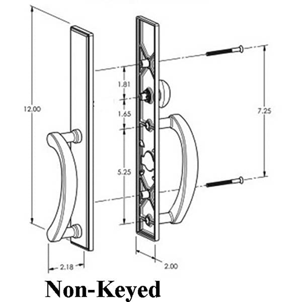 Ashland Expression Door Handle Sliding Door Handle Non Keyed Door Handle - Ashland Expression Door Handle Sliding Door Handle Non Keyed Door Handle
