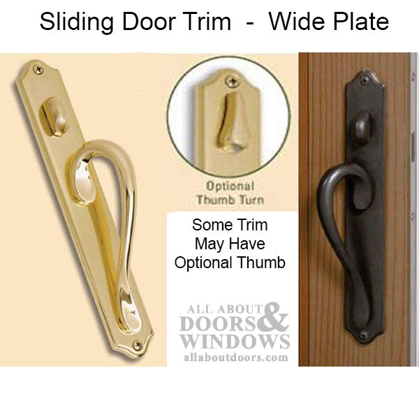 Ashland Inspiration Sliding Glass Patio Door Handle Non Keyed Wide Arch Plate Sliding Door Handle - Ashland Inspiration Sliding Glass Patio Door Handle Non Keyed Wide Arch Plate Sliding Door Handle