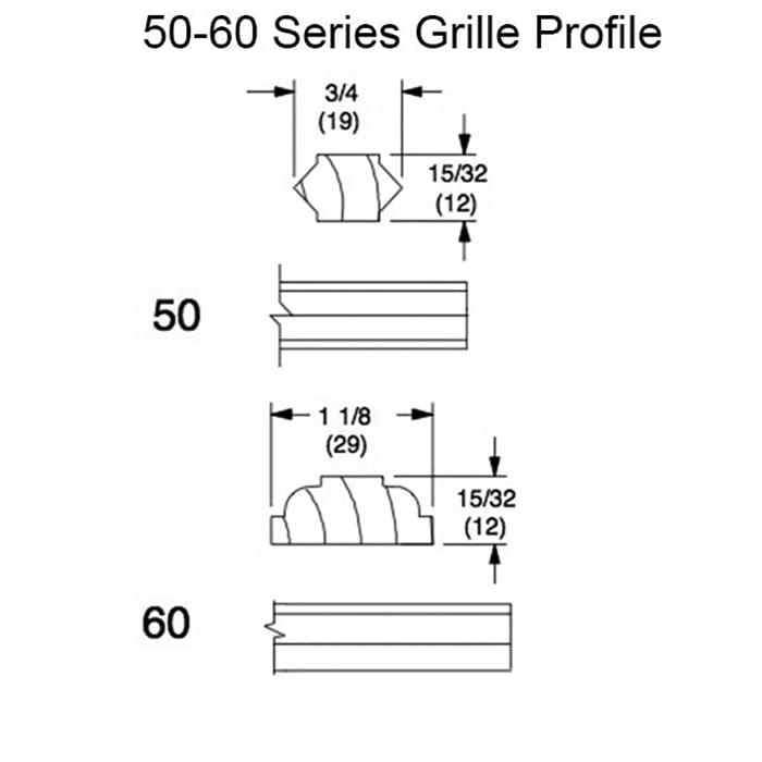 Marvin Series 50-60, Bullet Fastener Grille Clip for Round Tops direct glazed units - Marvin Series 50-60, Bullet Fastener Grille Clip for Round Tops direct glazed units