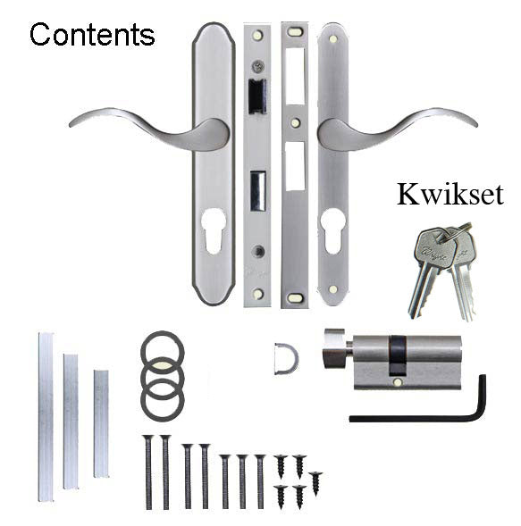 Storm Door Complete Mortise Lock and Handle with 0.875 Inch Backset - Storm Door Complete Mortise Lock and Handle with 0.875 Inch Backset
