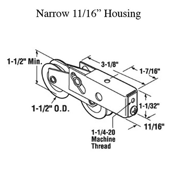 Tandem Roller Assembly 1-1/2 Steel Ball Bearings Whee - Tandem Roller Assembly 1-1/2 Steel Ball Bearings Whee