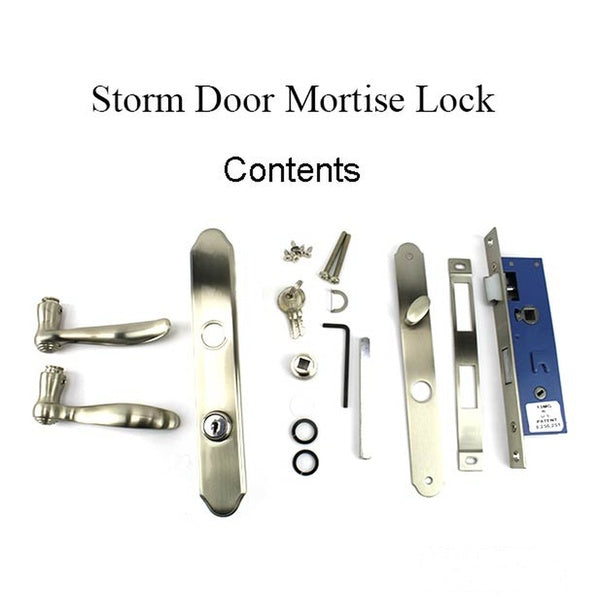 Larson Replacement Storm Door Kits with Trim & Mortise Lock - Larson Replacement Storm Door Kits with Trim & Mortise Lock