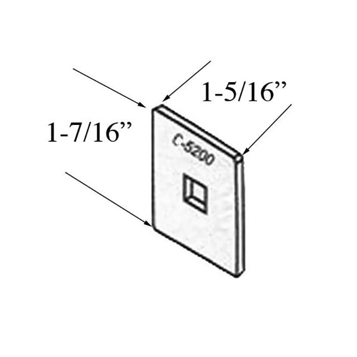 C-5200 Fixing Plate, 1-7/16