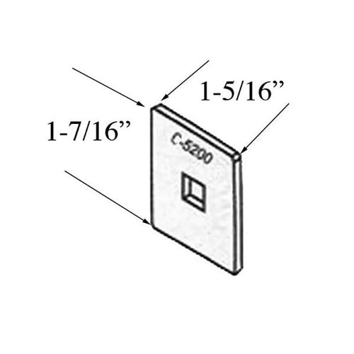 C-5200 Fixing Plate, 1-7/16