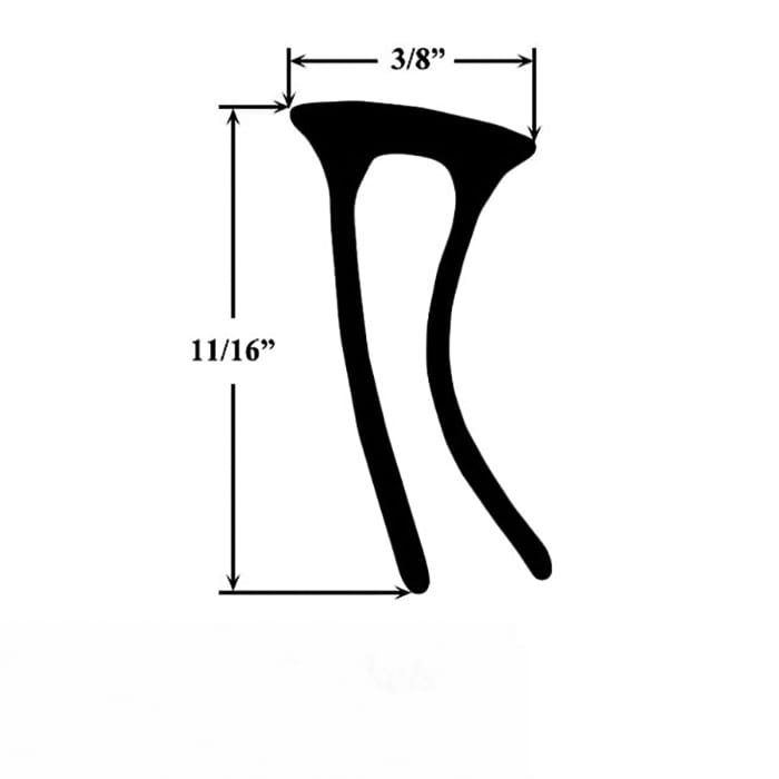 Larson Double Door Sweep Expander for Storm Door - Black - Larson Double Door Sweep Expander for Storm Door - Black
