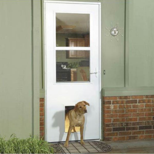 Larson Built in Pet Door, 14 x 23 Flap Opening, Storm Door - Larson Built in Pet Door, 14 x 23 Flap Opening, Storm Door