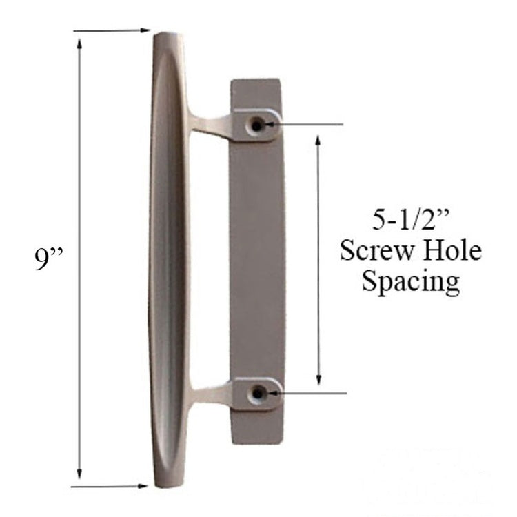 Andersen Frenchwood Sliding Door Handle Interior Dished Style Handle Stone - Andersen Frenchwood Sliding Door Handle Interior Dished Style Handle Stone
