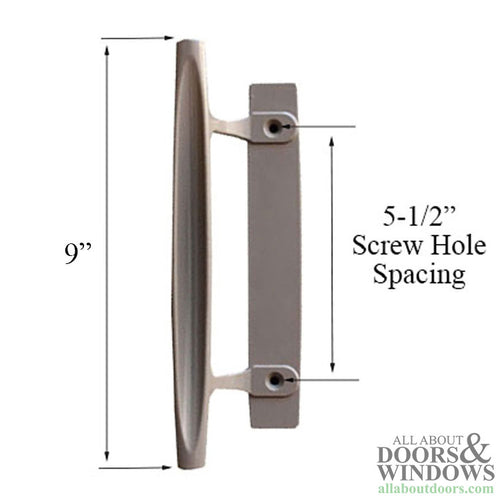 Andersen Frenchwood Sliding Door Handle Interior Dished Style Handle Stone - Andersen Frenchwood Sliding Door Handle Interior Dished Style Handle Stone