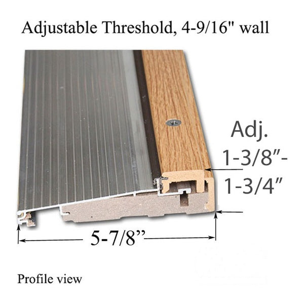 Threshold, Adjustable Oak Cap, 36 x 4-9/16