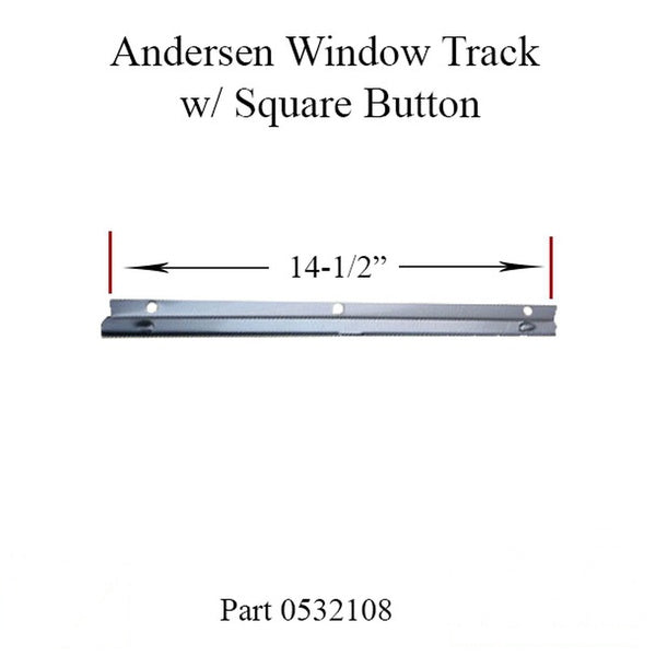 Andersen Window - Operator Channel / Track with Square Button - Andersen Window - Operator Channel / Track with Square Button