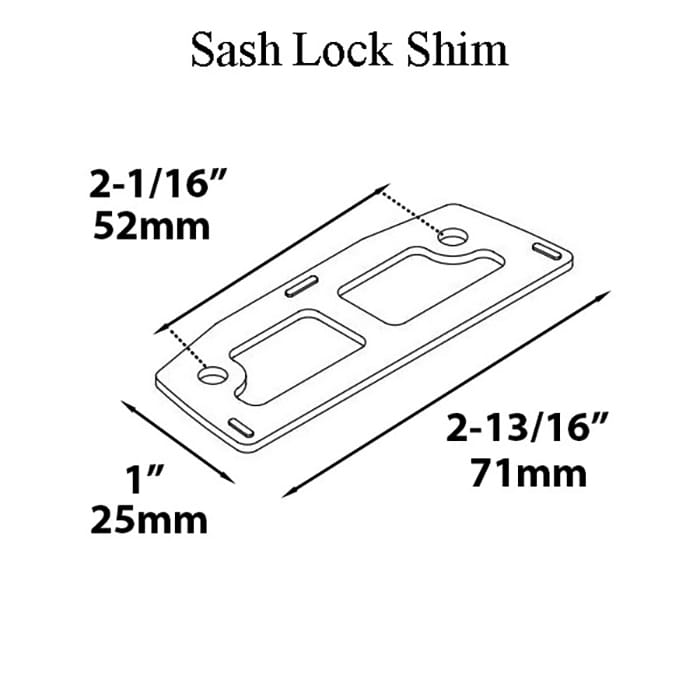 Andersen Sash Lock Shim 200 Series Tilt-Wash Double Hung Window - White - Andersen Sash Lock Shim 200 Series Tilt-Wash Double Hung Window - White