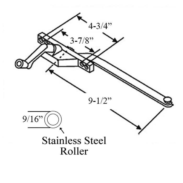 Truth Single Arm Casement Operator, Front Mount, Left Hand - Choose Color - Truth Single Arm Casement Operator, Front Mount, Left Hand - Choose Color