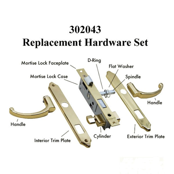 Single Keyed Storm Door Hardware and Mortise Lock for Storm Doors - Single Keyed Storm Door Hardware and Mortise Lock for Storm Doors