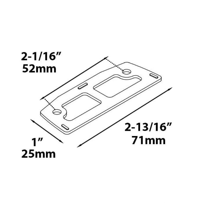 Andersen Sash Lock Shim, 200 Series Tilt-Wash Double-Hung Window - Stone - Andersen Sash Lock Shim, 200 Series Tilt-Wash Double-Hung Window - Stone