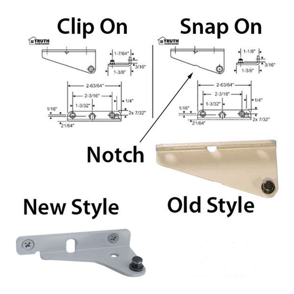 Stud Bracket, Clip On Type, Right Hand,Truth Part # 12513 - Stud Bracket, Clip On Type, Right Hand,Truth Part # 12513