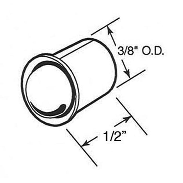 Bullet Catch, Mini 3/8 diameter, 1/2 length, 3/16 projection - Bullet Catch, Mini 3/8 diameter, 1/2 length, 3/16 projection