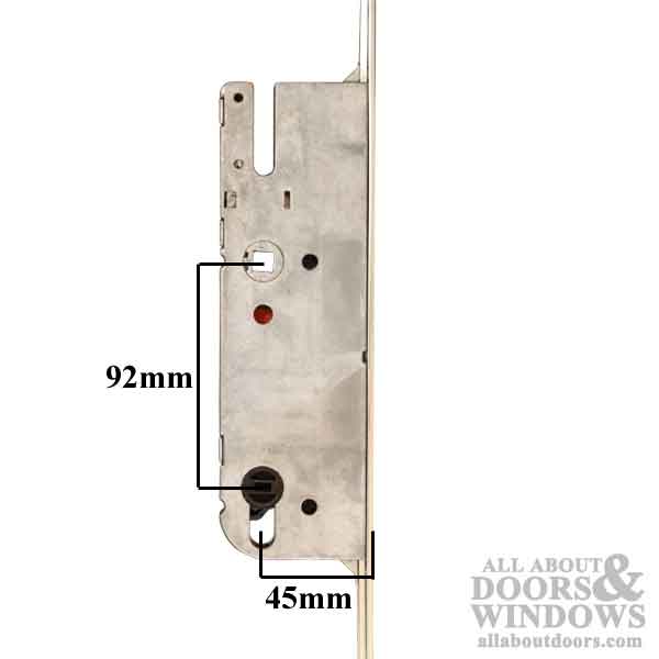 Inactive 45/92 Europa  Multipoint Lock for Passive Doors - Silver Ferguard - Inactive 45/92 Europa  Multipoint Lock for Passive Doors - Silver Ferguard
