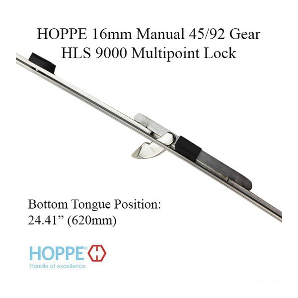 Hoppe 16mm Manual 45/92 Gear, Tongue at 24.41