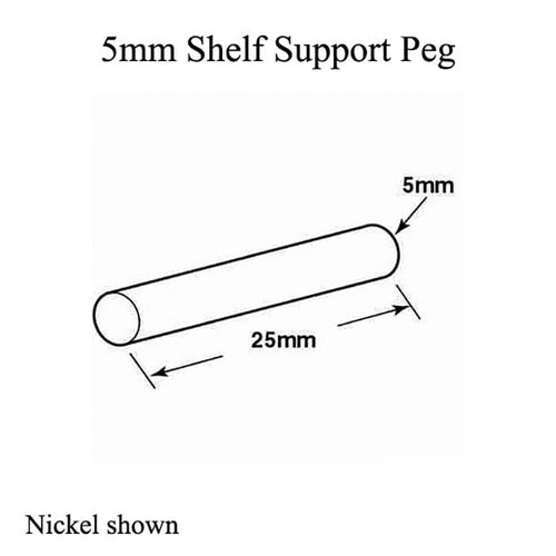 Shelf Support Pegs - 5mm - Shelf Support Pegs - 5mm