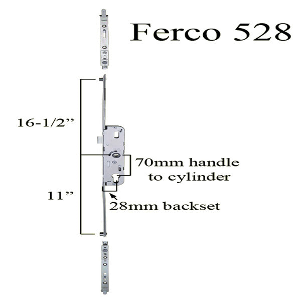 Atrium Mulitpoint Lock Ferco 528 Replacement 5-Pt Lock; Multi Point Lock Conversion Kit - Atrium Mulitpoint Lock Ferco 528 Replacement 5-Pt Lock; Multi Point Lock Conversion Kit