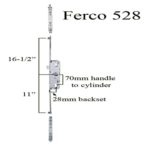 Atrium Mulitpoint Lock Ferco 528 Replacement 5-Pt Lock; Multi Point Lock Conversion Kit - Atrium Mulitpoint Lock Ferco 528 Replacement 5-Pt Lock; Multi Point Lock Conversion Kit