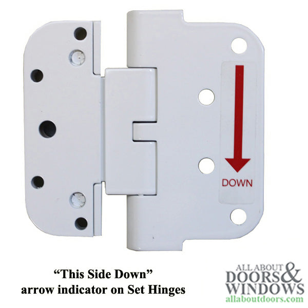 Hoppe F9714 2009 Set Hinge RHI / LHO Black - Hoppe F9714 2009 Set Hinge RHI / LHO Black