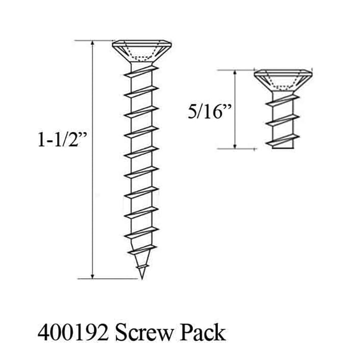 Screw, Trilennium 3-point Lock  Installation,  5/16