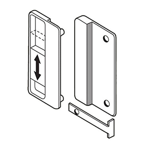 UNAVAILABLE Non-Handed Latch & Pull for Sliding Screen Door - Black - UNAVAILABLE Non-Handed Latch & Pull for Sliding Screen Door - Black