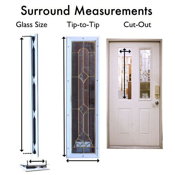 Therma-Tru 22 x 64 x 1/2 Surround Only, NO Glass - 15  LITE - Therma-Tru 22 x 64 x 1/2 Surround Only, NO Glass - 15  LITE