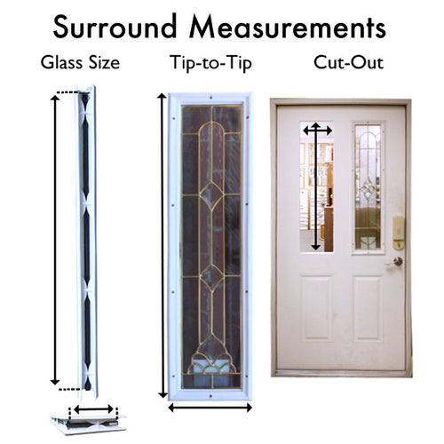 Therma-Tru 22 x 64 x 1/2 Surround Only, NO Glass - 15  LITE - Therma-Tru 22 x 64 x 1/2 Surround Only, NO Glass - 15  LITE