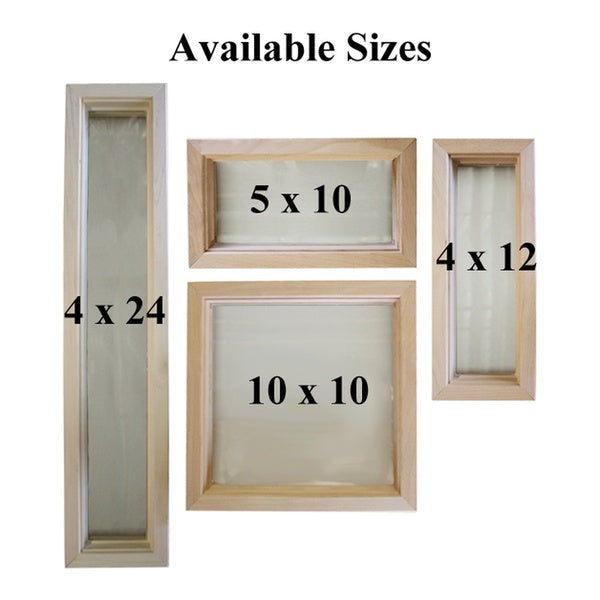 Wood Frame Door Lite with Single Pane Tempered Glass 5 Inch x 10 Inch - Wood Frame Door Lite with Single Pane Tempered Glass 5 Inch x 10 Inch