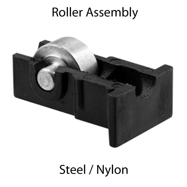 Roller Assembly (Flat) - Sliding Windows, Nylon / Steel - Black – Door ...