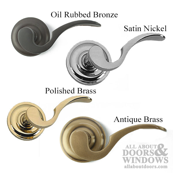 Curved Lever Dummy Pair, Screw on - Choose Color - Curved Lever Dummy Pair, Screw on - Choose Color