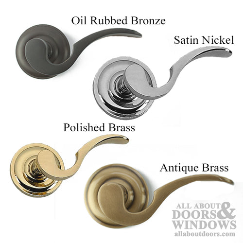 Curved Lever Dummy Pair, Screw on - Choose Color - Curved Lever Dummy Pair, Screw on - Choose Color