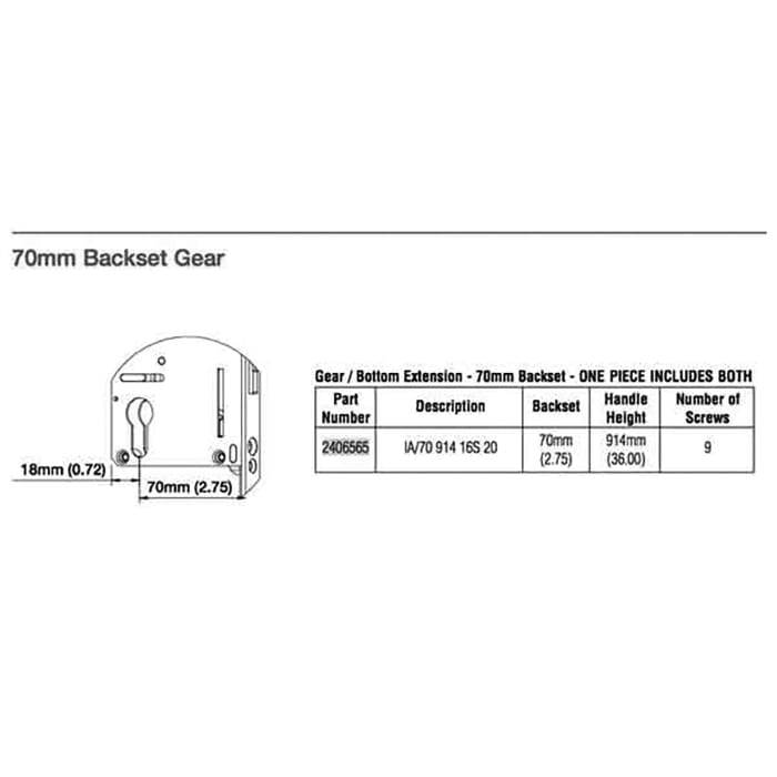 16mm Inactive Gear, 70/92, 36