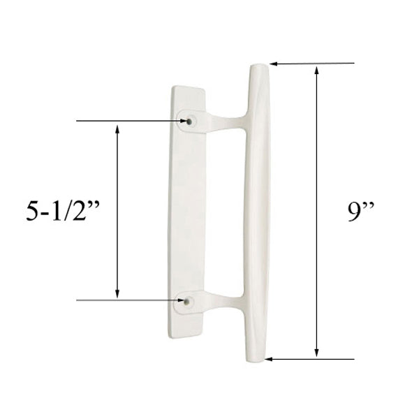 Andersen Window - Frenchwood Gliding Door - Interior Dished Style Handle - White - Andersen Window - Frenchwood Gliding Door - Interior Dished Style Handle - White