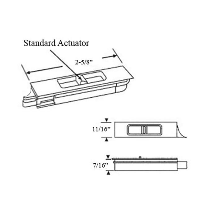 Tilt Latch, Slide in finger latch for vinyl window, Plastic Assembly - Choose Color - Tilt Latch, Slide in finger latch for vinyl window, Plastic Assembly - Choose Color