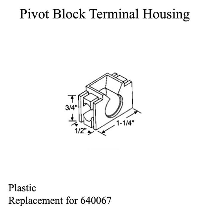 Pivot Block Terminal Housing - Plastic - Pivot Block Terminal Housing - Plastic