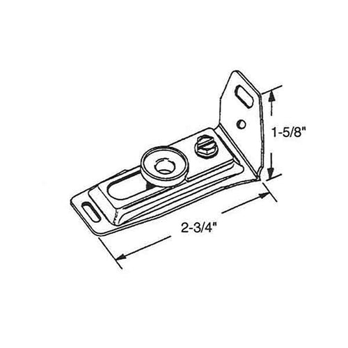 Wardrobe Door Bracket - 2-3/4