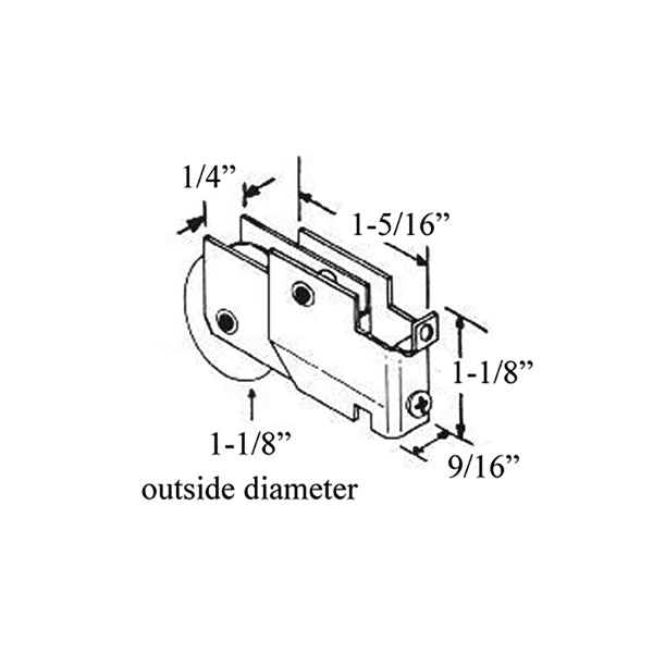 Sliding Mirror Door Roller with Steel Wheel - Sliding Mirror Door Roller with Steel Wheel