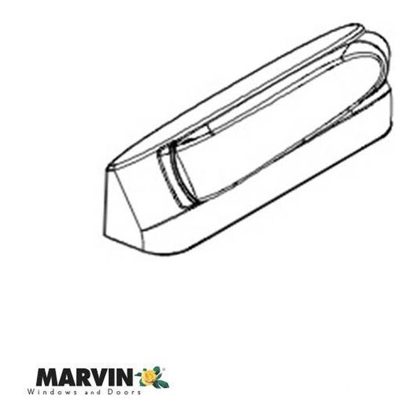 Marvin Folding Handle and Cover Left Handed Handle For Ultimate Casement Window - Marvin Folding Handle and Cover Left Handed Handle For Ultimate Casement Window