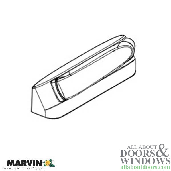 Marvin Folding Handle and Cover Left Handed Handle For Ultimate Casement Window - Marvin Folding Handle and Cover Left Handed Handle For Ultimate Casement Window