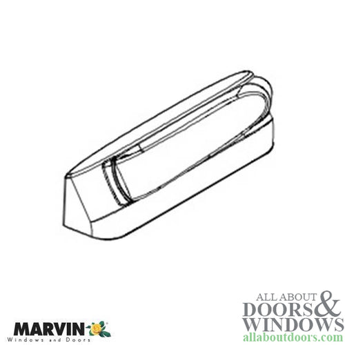 Marvin Folding Handle and Cover Left Handed Handle For Ultimate Casement Window - Marvin Folding Handle and Cover Left Handed Handle For Ultimate Casement Window