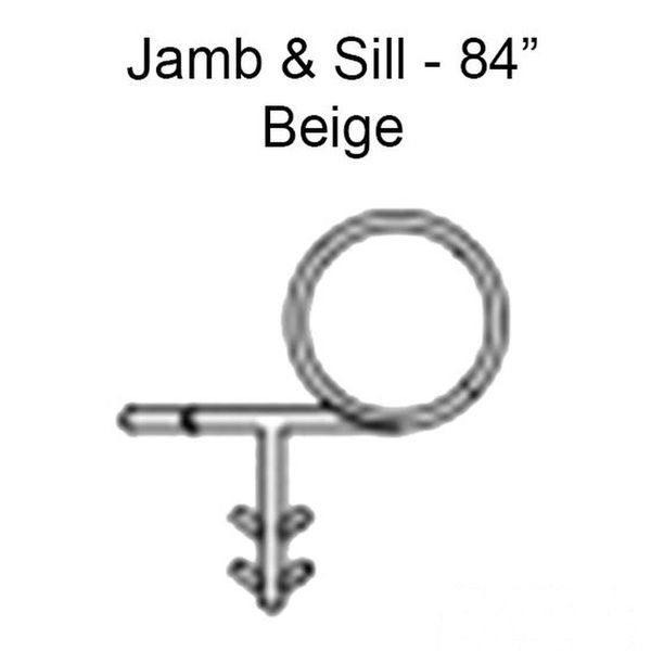 Marvin Casement Window Bulb Weather Strip Jamb and Sill 84 Inch Beige - Marvin Casement Window Bulb Weather Strip Jamb and Sill 84 Inch Beige